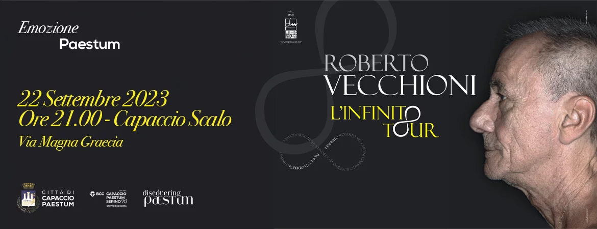 “Emozione Paestum”: gran finale con Roberto Vecchioni
